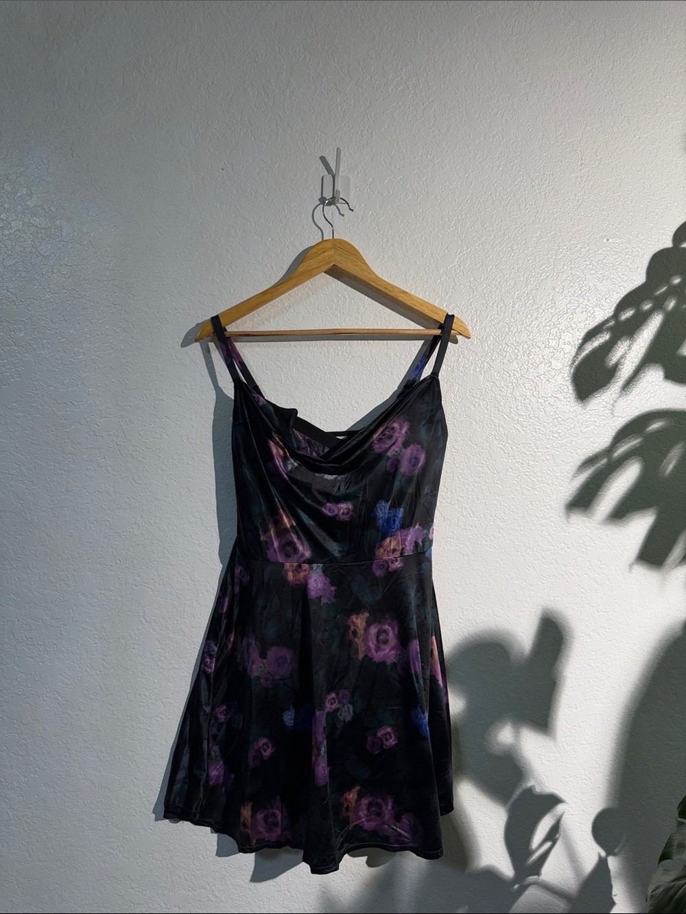 NWOT Popilush Shapewear Strappy Cowl Neck Tummy Control Flare Dress - Picture 5 of 8
